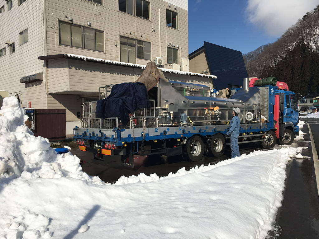 連続式殺菌洗浄装置 WS-3600 導入事例